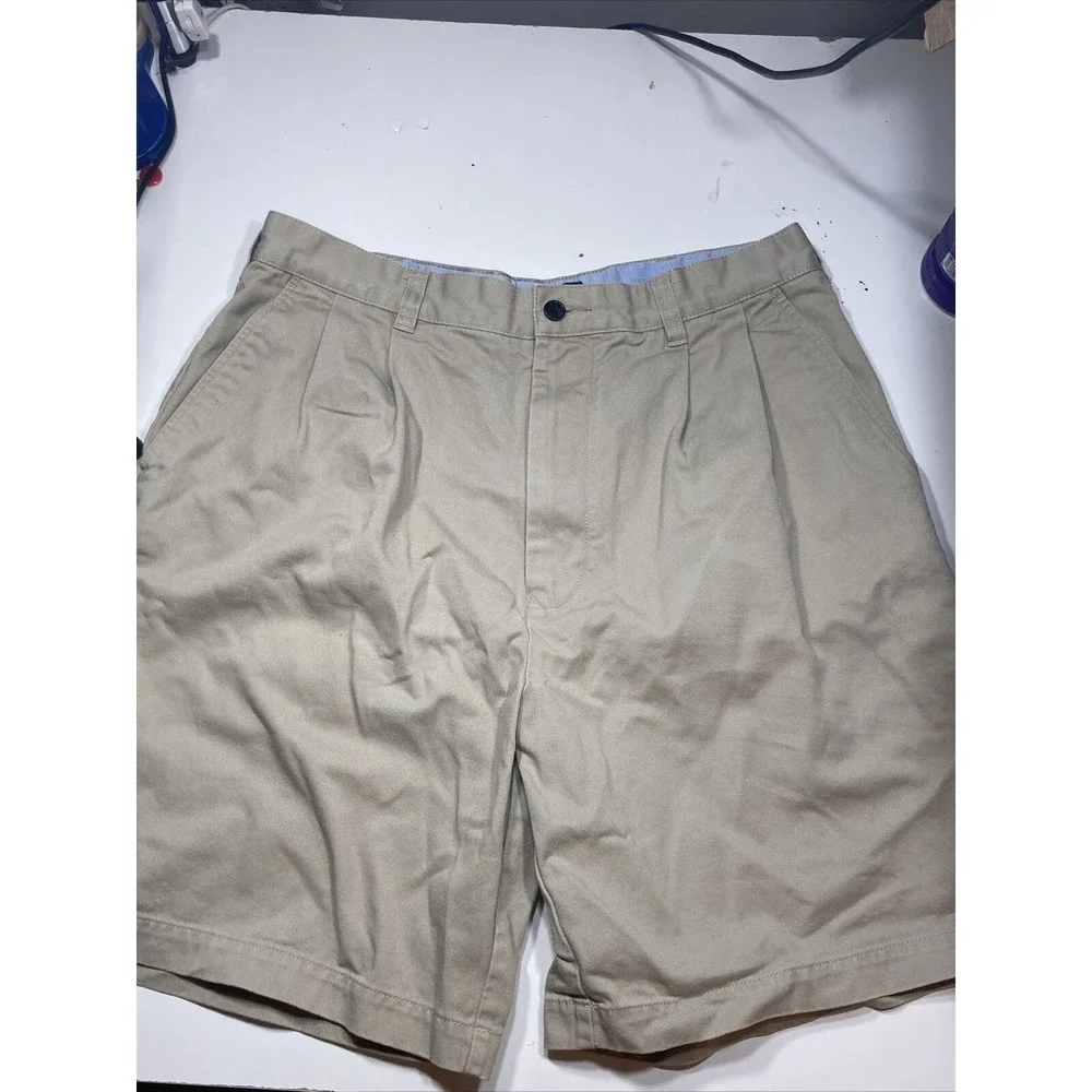 Tommy Hilfiger Golf Pleated Classic Chino Shorts, Size 34